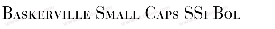Baskerville Small Caps SSi Bold Small Caps字体转换
